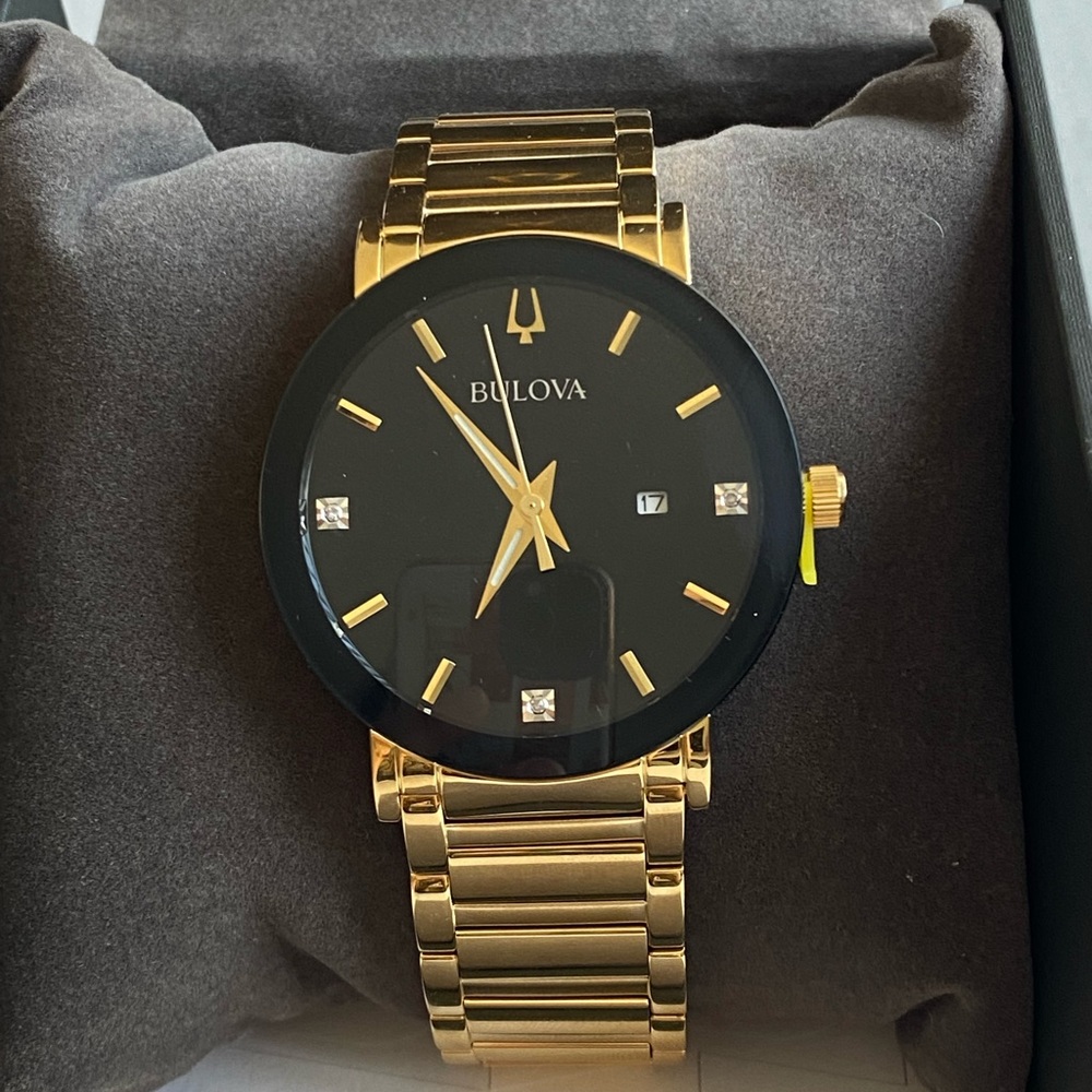 Bulova men’s watch | Stainless Steel Bracelet Watch 42mm